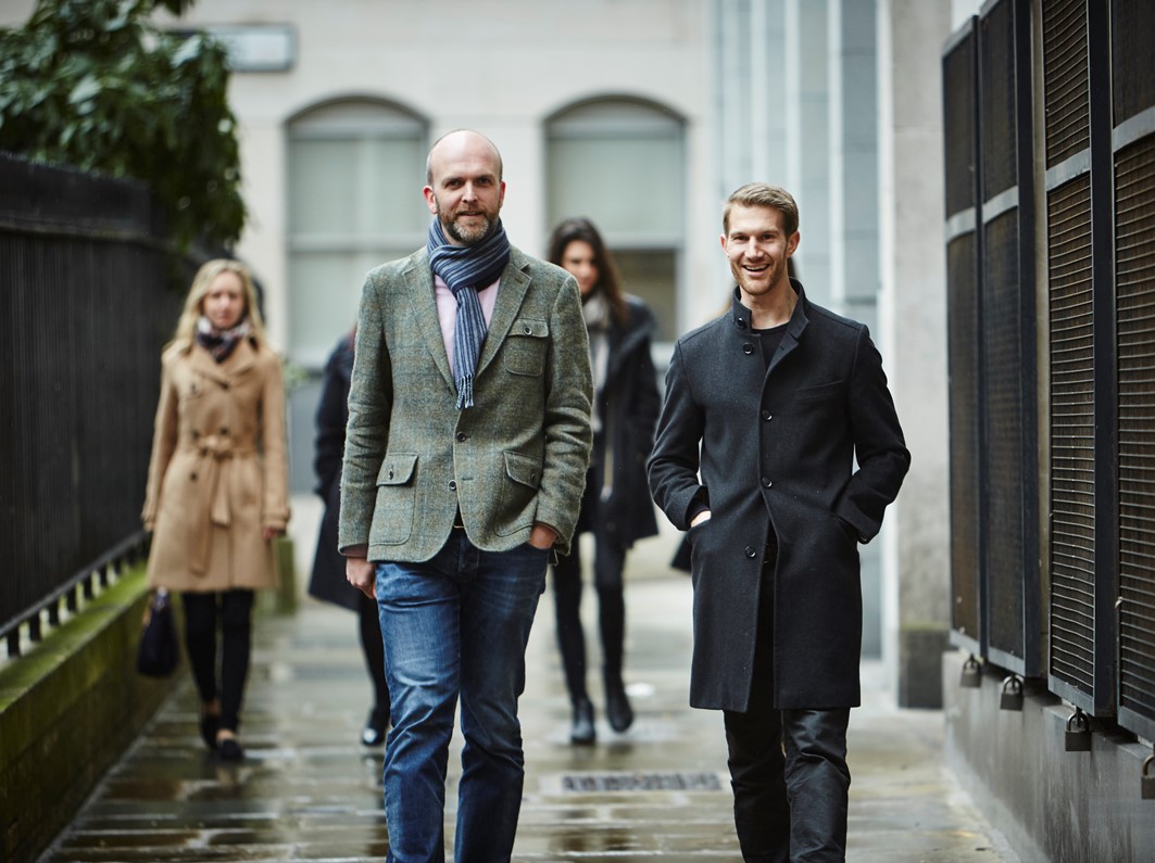 Office workers walking through a city centre