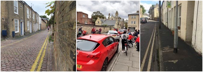 Pedestrians and cyclists in Cambridge